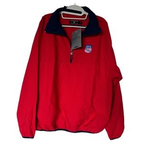 Suncruz Red Quater Zip Up With Union Pacific Railroad Logo Size‎ XXL
